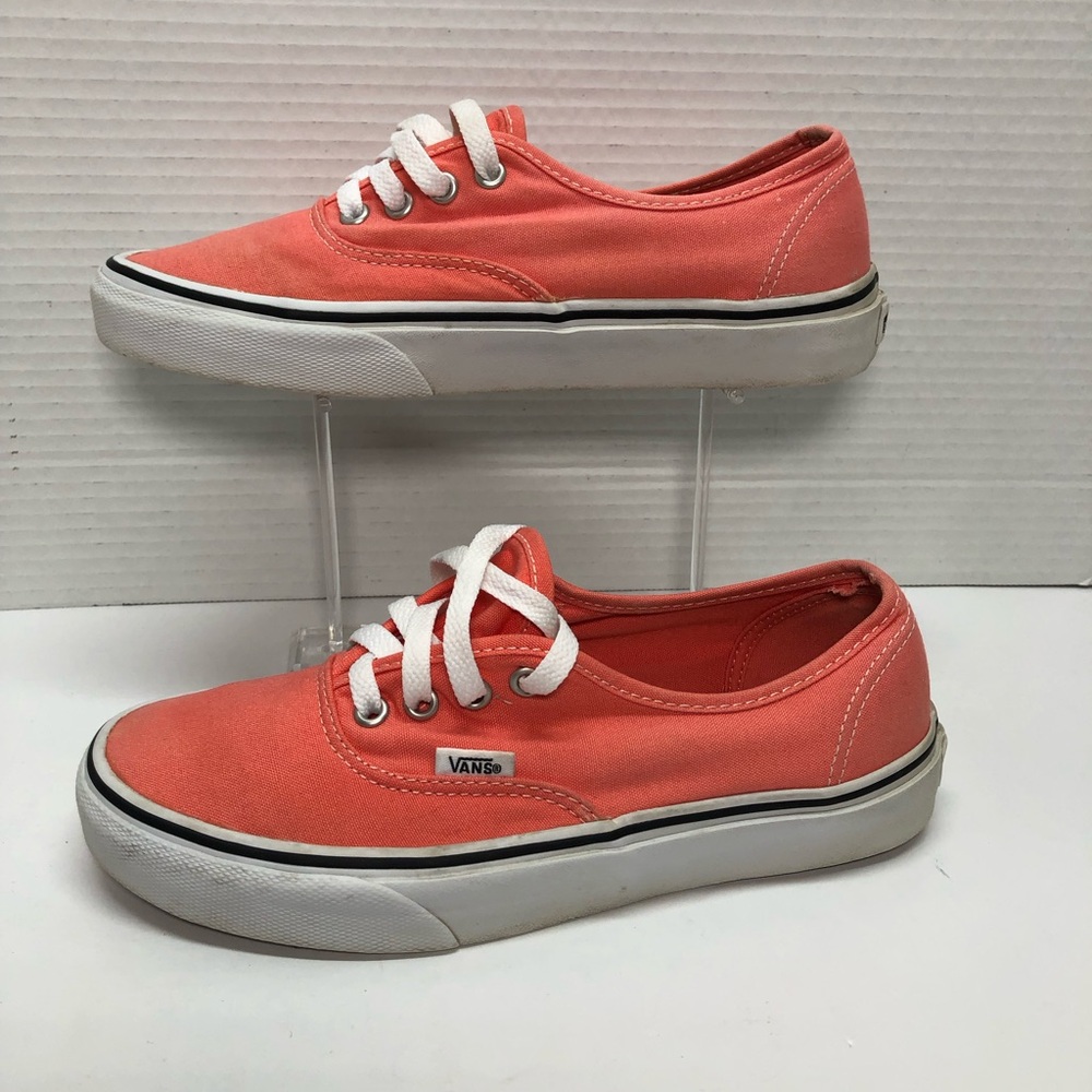 Vans low top coral sneakers